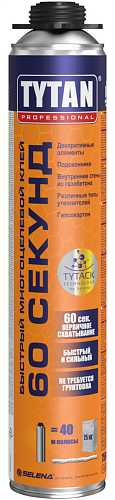 Tytan Professional 60 СЕКУНД GUN Быстрый пено-клей  750 мл